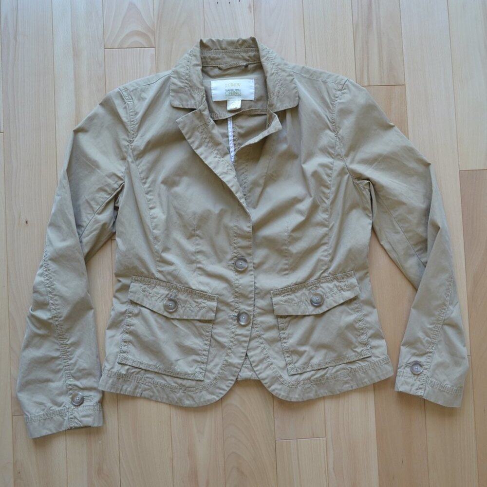 J Crew Classic Twill Chino Field Jacket